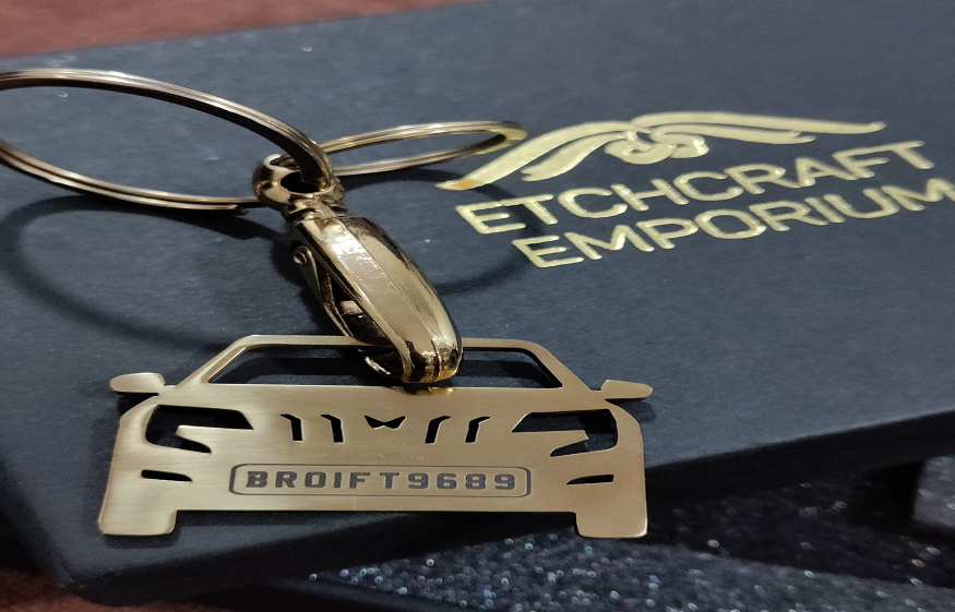 customised number plate car keychain